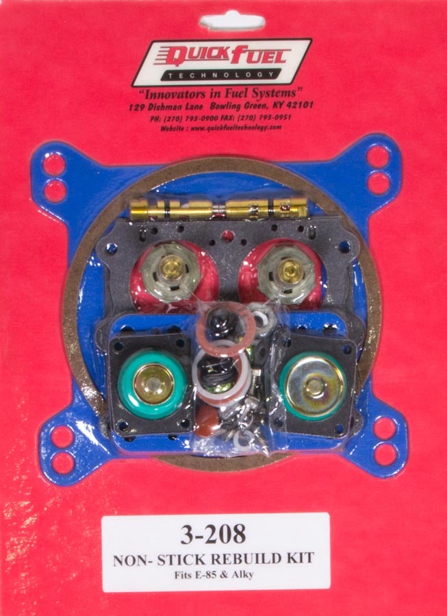 QUICK FUEL TECHNOLOGY 3-208 E85 Carb Rebuild Kit 650/750/850/950FCM