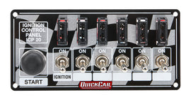 QUICKCAR RACING PRODUCTS 50-163 Ignition Panel Fused w/Start Button
