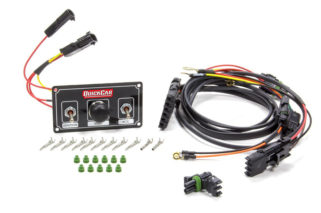 QUICKCAR RACING PRODUCTS 50-2037 Ignition Harness / Panel Black Modified
