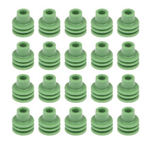 Load image into Gallery viewer, QUICKCAR RACING PRODUCTS 50-302-20 Green Weatherpack Seals 20 pack
