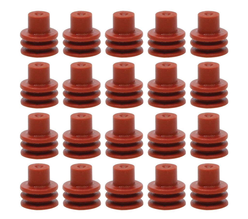 QUICKCAR RACING PRODUCTS 50-304-20 Red Weatherpack Seals 20 pack
