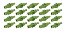 Load image into Gallery viewer, QUICKCAR RACING PRODUCTS 50-305-20 Green Cavity Plug Weatherpack 20 pack
