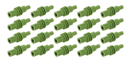 QUICKCAR RACING PRODUCTS 50-305-20 Green Cavity Plug Weatherpack 20 pack