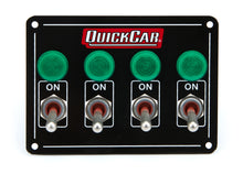 Load image into Gallery viewer, QUICKCAR RACING PRODUCTS 50-718 Accessory Panel 4 Switch w/Pilot Weatherproof