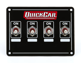 QUICKCAR RACING PRODUCTS 50-719 Accessory Panel 4 Switch Weatherproof