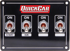 QUICKCAR RACING PRODUCTS 50-740 Ignition Panel Extreme 4 Switch w/ Pigtail