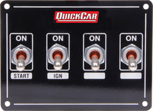 Load image into Gallery viewer, QUICKCAR RACING PRODUCTS 50-7411 Ignition Panel Extreme 4 Switch Dual Ignition