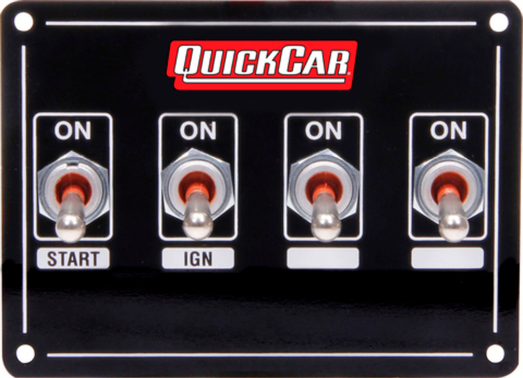 QUICKCAR RACING PRODUCTS 50-7431 Ignition Panel Extreme 4 Switch Single Ignition