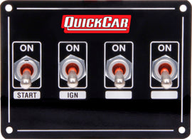 QUICKCAR RACING PRODUCTS 50-7431 Ignition Panel Extreme 4 Switch Single Ignition