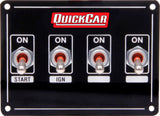 QUICKCAR RACING PRODUCTS 50-7431 Ignition Panel Extreme 4 Switch Single Ignition