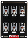QUICKCAR RACING PRODUCTS 50-7611 Ignition Panel Extreme 6 Switch Dual Ignition