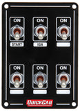 QUICKCAR RACING PRODUCTS 50-7631 Ignition Panel Extreme 6 Switch Single Ignition