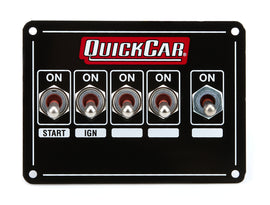 QUICKCAR RACING PRODUCTS 50-7713 Ignition Panel - Dual Ing. w/X-Over & 3 Whl Bk