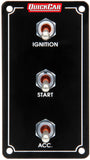 QUICKCAR RACING PRODUCTS 50-7911 Ign. Panel Extreme Vert. 3 Switch Dual Ignition