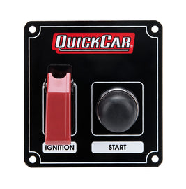 QUICKCAR RACING PRODUCTS 50-803 Ignition Panel Black w/ Flip Switch