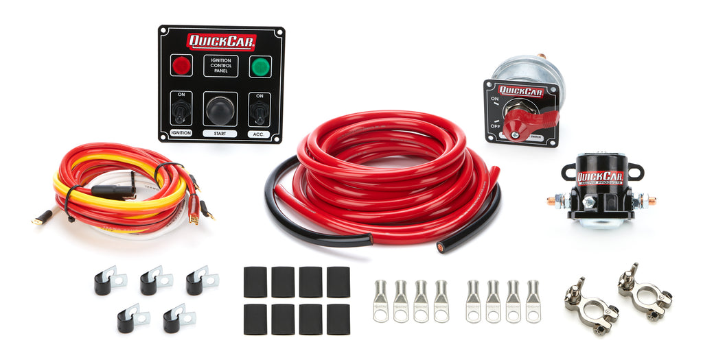 QUICKCAR RACING PRODUCTS 50-831 Wiring Kit 4 Gauge with Black 50-822 Panel