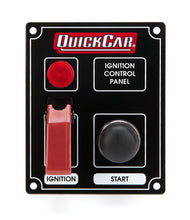 Load image into Gallery viewer, QUICKCAR RACING PRODUCTS 50-853 Ignition Panel Black w/ Flip Switch &amp; Lights