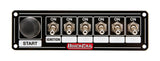 QUICKCAR RACING PRODUCTS 50-865 Ignition Panel Blk. w/ Start But. 5 Acc.