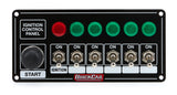 QUICKCAR RACING PRODUCTS 50-866 Ignition Panel Blk w/ Start But. 5 Acc. & Ligh