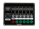 QUICKCAR RACING PRODUCTS 50-869 Ignition Panel w/Start But. 5 Acc. Circut Brkr