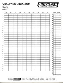 QUICKCAR RACING PRODUCTS 51-236 Qualifying Organizer Sheets (50pk)