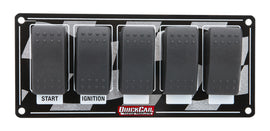 QUICKCAR RACING PRODUCTS 52-165 Ignition Panel w/ Rocker Switches