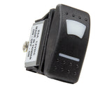 QUICKCAR RACING PRODUCTS 52-615 Rocker Switch Lighted On /Off/On Green