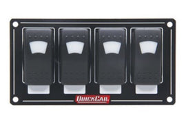 QUICKCAR RACING PRODUCTS 52-717 Accessory Panel 4 Switch Rocker Lighted