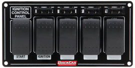 QUICKCAR RACING PRODUCTS 52-863 Ignition Panel w/ Rocker Switches & Fuses