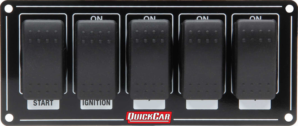 QUICKCAR RACING PRODUCTS 52-865 Ignition Panel w/ Rocker Switches