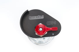 QUICKCAR RACING PRODUCTS 55-053 QUICKCAR RACING PRODUCTS Master Disconnect 250A Rotary Switch with 3 Posts, Panel Mount, Aluminum On/Off Panel, Black Finish