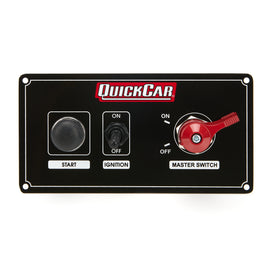 QUICKCAR RACING PRODUCTS 55-8022 Ignition Panel w/ MSD & 1 Acc. Switch