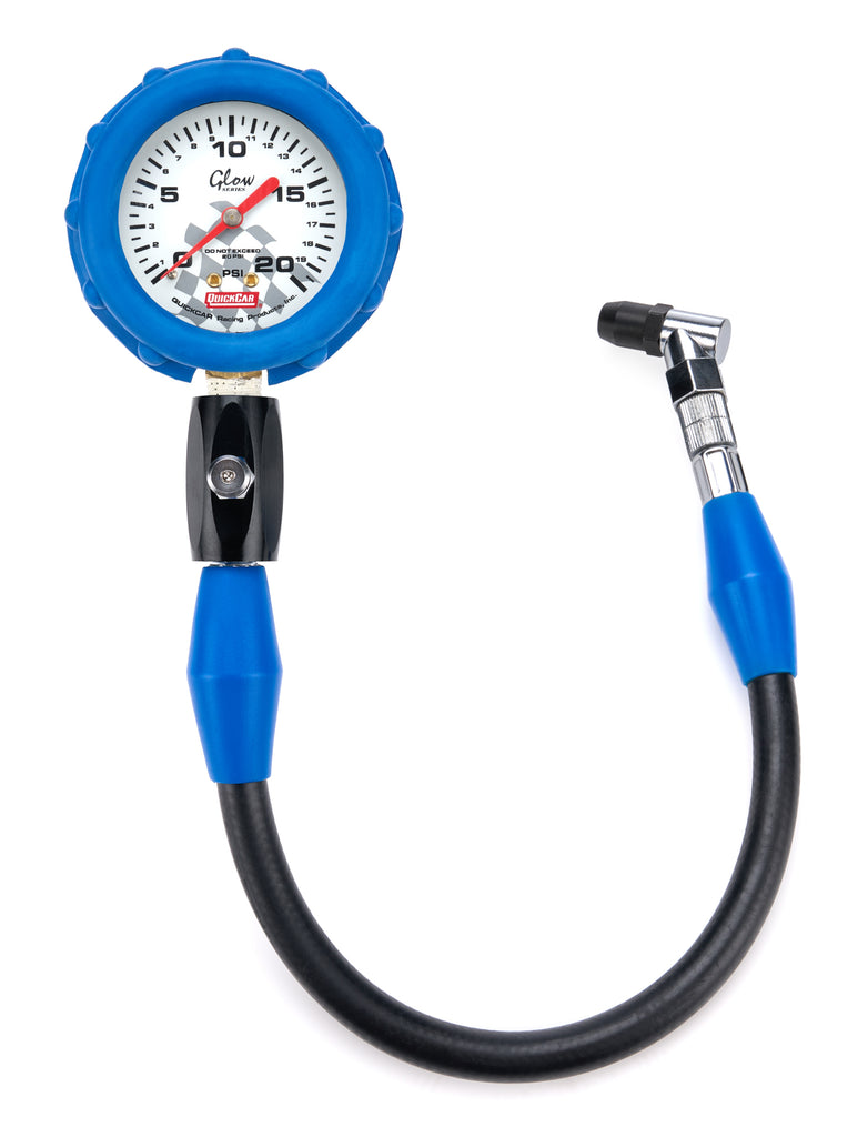 QUICKCAR RACING PRODUCTS 56-022 Tire Gauge 20 PSI Glo Gauge