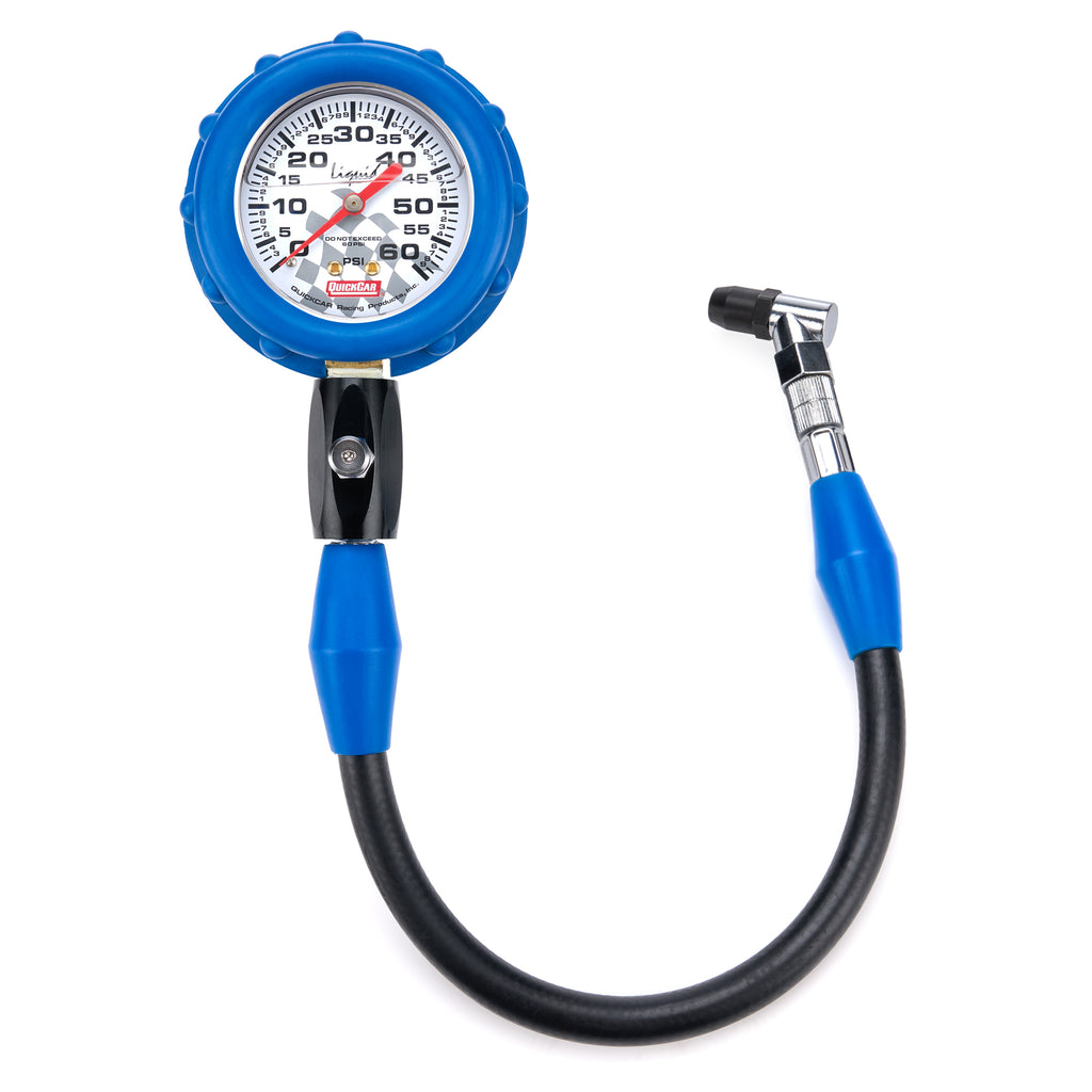 QUICKCAR RACING PRODUCTS 56-061 Tire Gauge 60 PSI Liquid Filled