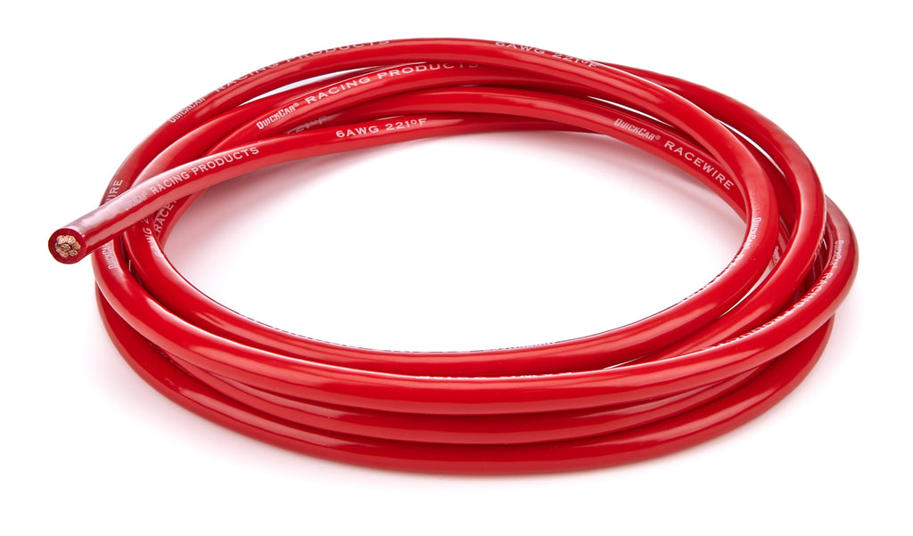 QUICKCAR RACING PRODUCTS 57-2601 Battery Cable  6 Gauge Red  10ft Length
