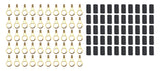 QUICKCAR RACING PRODUCTS 57-461-50 Ring Terminal 5/16in 18- 22 Ga w/Heat Shrink 50pk