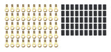 QUICKCAR RACING PRODUCTS 57-462-50 Ring Terminal 1/4in 10- 12 Ga w/Heat Shrink