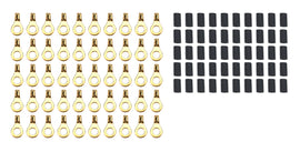 QUICKCAR RACING PRODUCTS 57-463-50 Ring Terminal 5/16in 10- 12 Ga w/Heat Shrink 50pk