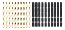 Load image into Gallery viewer, QUICKCAR RACING PRODUCTS 57-464-50 Ring Terminal 3/8in 10- 12 Ga w/Heat Shrink 50pk