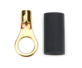 QUICKCAR RACING PRODUCTS 57-464 Ring Terminal 3/8in 10- 12 Ga w/Heat Shrink Pair