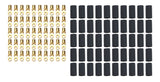 QUICKCAR RACING PRODUCTS 57-465-50 Ring Terminal #8 8 Ga w/Heat Shrink 50pk