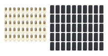 Load image into Gallery viewer, QUICKCAR RACING PRODUCTS 57-466-50 Ring Terminal #6 14-16 Ga w/Heat shrink 50pk
