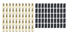 Load image into Gallery viewer, QUICKCAR RACING PRODUCTS 57-470-50 Ring Terminal #10 10-12 Ga w/Heat Shrink 50pk