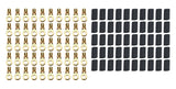 QUICKCAR RACING PRODUCTS 57-470-50 Ring Terminal #10 10-12 Ga w/Heat Shrink 50pk