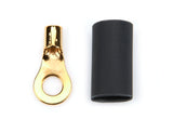 QUICKCAR RACING PRODUCTS 57-471 Ring Terminal #8 14-16 GA. Pair w/Heat Shrink