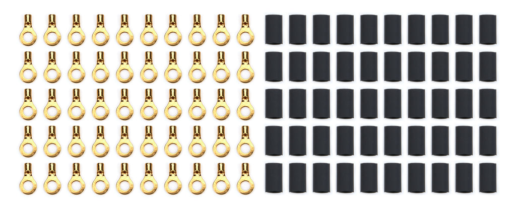 QUICKCAR RACING PRODUCTS 57-472-50 Ring Terminal #10 14-16 Ga w/Heat Shrink 50pk