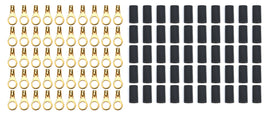 QUICKCAR RACING PRODUCTS 57-474-50 Ring Terminal 3/8in 8-10 Ga w/Heat Shrink 50pk