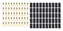 Load image into Gallery viewer, QUICKCAR RACING PRODUCTS 57-477-50 Ring Terminal #10 16-22 Ga w/Heat Shrink 50pk