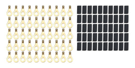 QUICKCAR RACING PRODUCTS 57-478-50 Ring Terminal 1/4in 14- 16 Ga w/Heat Shrink 50pk