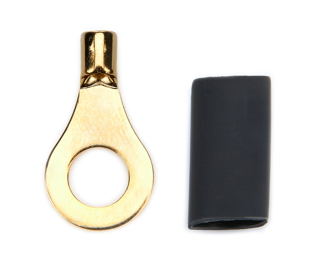 QUICKCAR RACING PRODUCTS 57-478 Ring Terminal 1/4 14-16 GA. Pair w/Heat Shrink